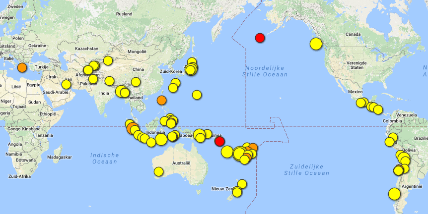 earth quake map