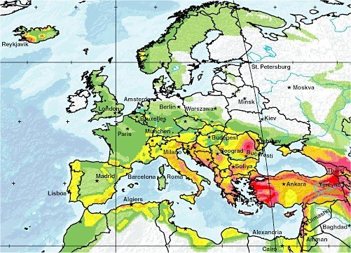 Earthquake Fault Lines Map Europe - United States Map