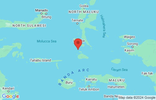  Labuha, Indonesia earthquake location