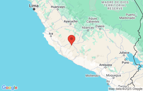 San Pedro, Peru earthquake location