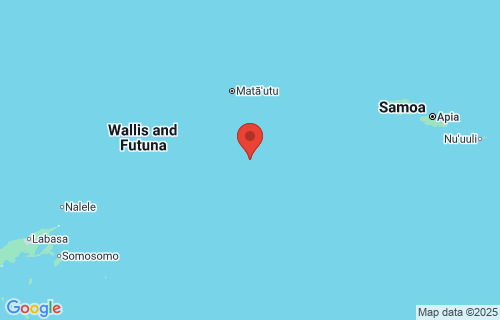  Mata-Utu, Wallis and Futuna earthquake location