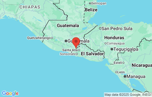  Jerez, Guatemala earthquake location