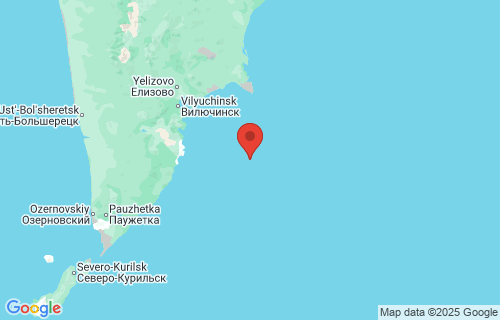  Petropavlovsk-Kamchatsky, Russia earthquake location