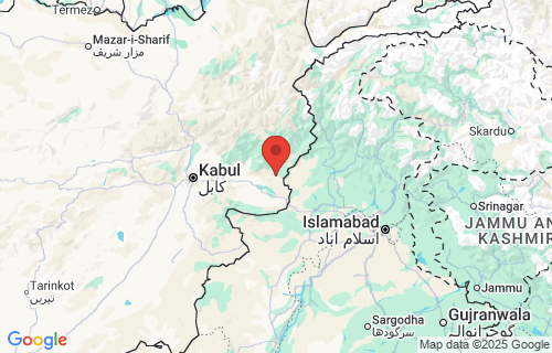  Bāsawul, Afghanistan earthquake location