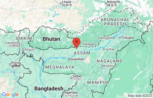  Udalguri, India earthquake location