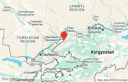  Kanysh-Kyya, Kyrgyzstan earthquake location