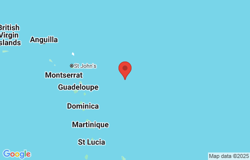 Guadeloupe earthquake location  Beauséjour, Guadeloupe earthquake location