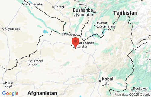 Afghanistan earthquake location Khulm, Afghanistan earthquake location