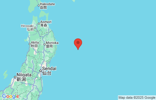 Japan earthquake location Yamada, Japan earthquake location