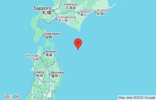 Japan earthquake location Honchō, Japan earthquake location